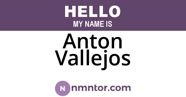 Anton Vallejos