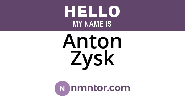 Anton Zysk