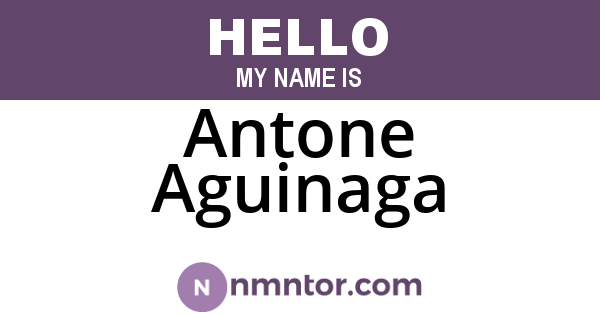 Antone Aguinaga
