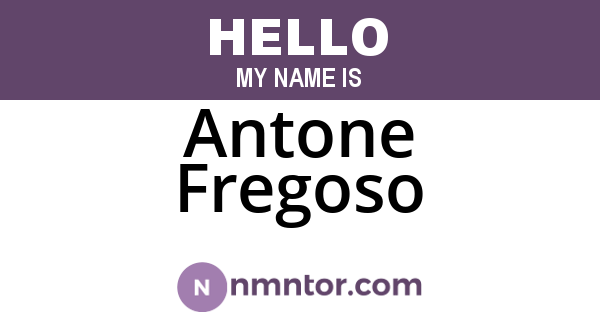 Antone Fregoso
