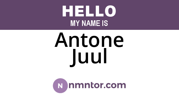 Antone Juul