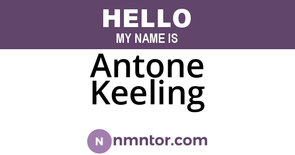 Antone Keeling