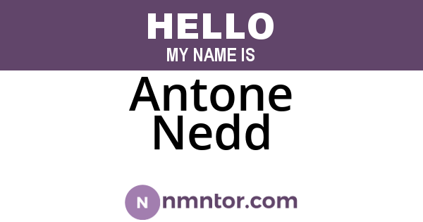 Antone Nedd