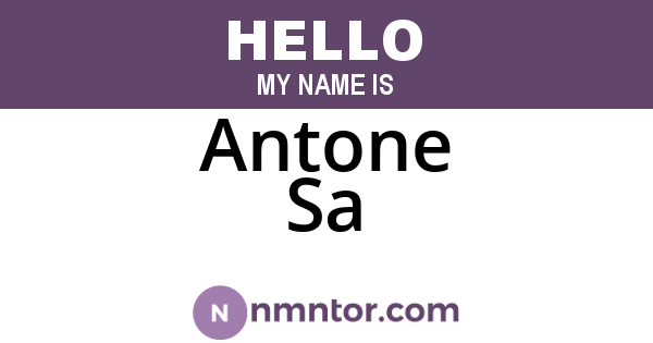 Antone Sa