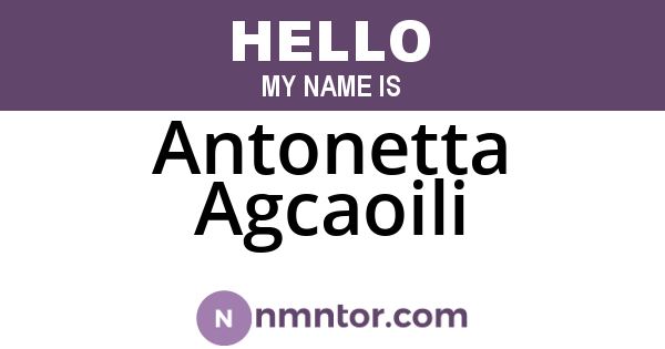 Antonetta Agcaoili
