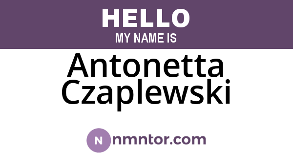Antonetta Czaplewski