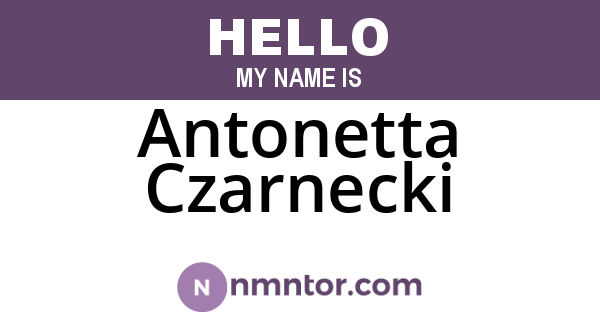 Antonetta Czarnecki