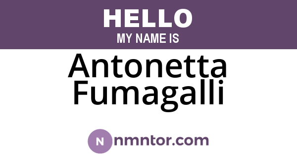 Antonetta Fumagalli