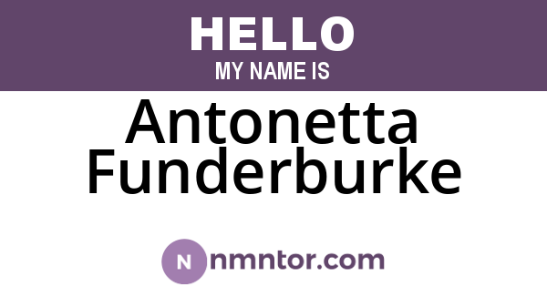 Antonetta Funderburke