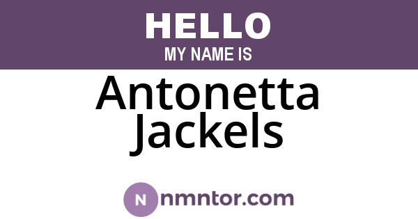 Antonetta Jackels