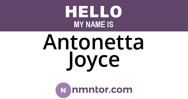 Antonetta Joyce