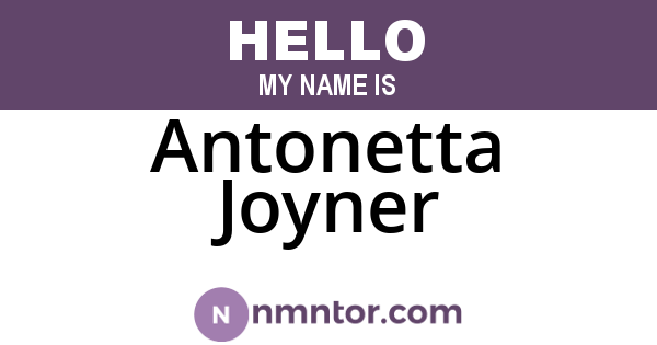 Antonetta Joyner