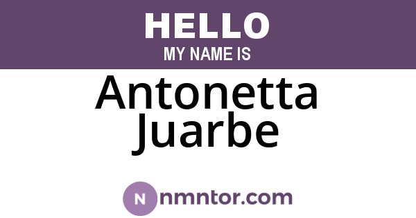 Antonetta Juarbe