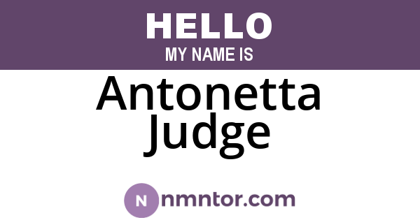 Antonetta Judge