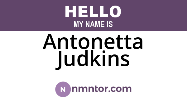 Antonetta Judkins