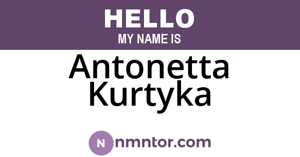 Antonetta Kurtyka