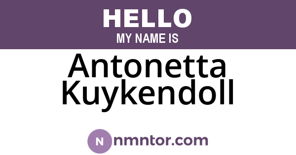 Antonetta Kuykendoll