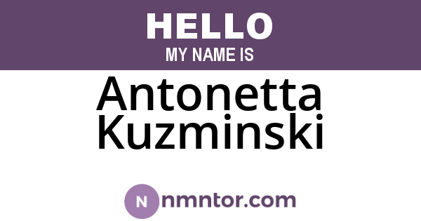 Antonetta Kuzminski