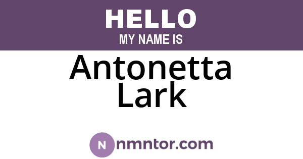 Antonetta Lark