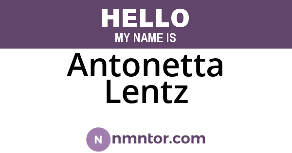 Antonetta Lentz
