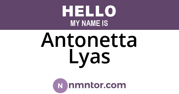 Antonetta Lyas