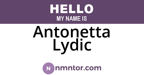 Antonetta Lydic