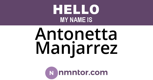 Antonetta Manjarrez