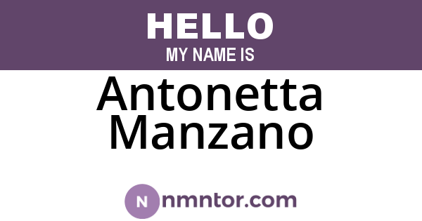 Antonetta Manzano
