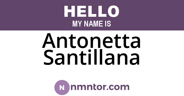 Antonetta Santillana