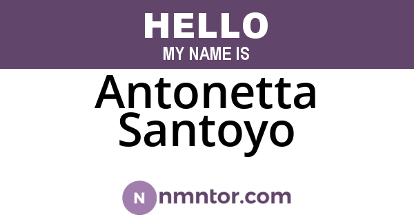 Antonetta Santoyo