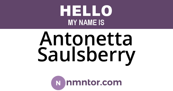 Antonetta Saulsberry