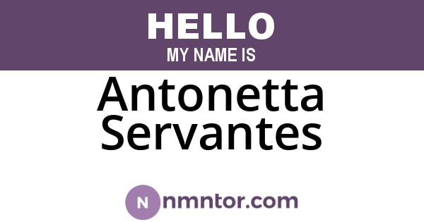 Antonetta Servantes