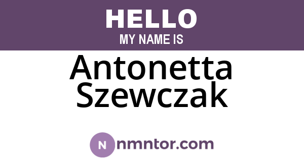 Antonetta Szewczak