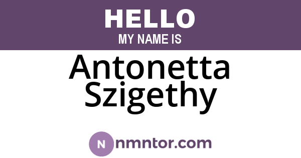 Antonetta Szigethy