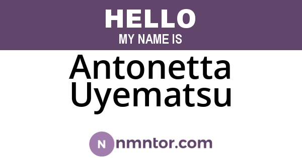 Antonetta Uyematsu