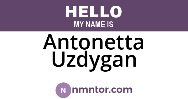 Antonetta Uzdygan