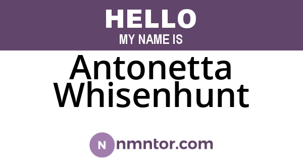 Antonetta Whisenhunt