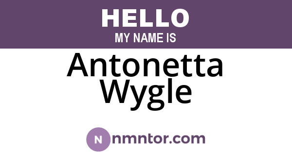 Antonetta Wygle
