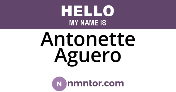 Antonette Aguero