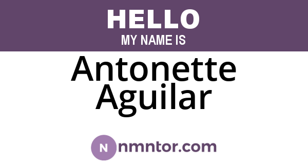 Antonette Aguilar