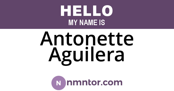 Antonette Aguilera