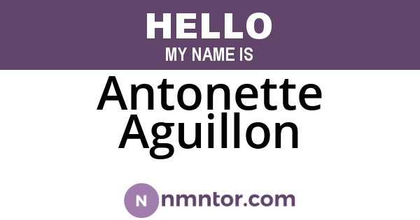 Antonette Aguillon