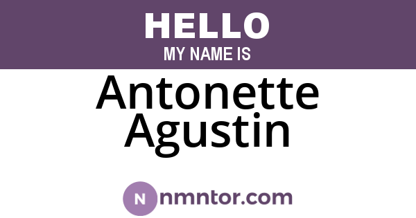 Antonette Agustin