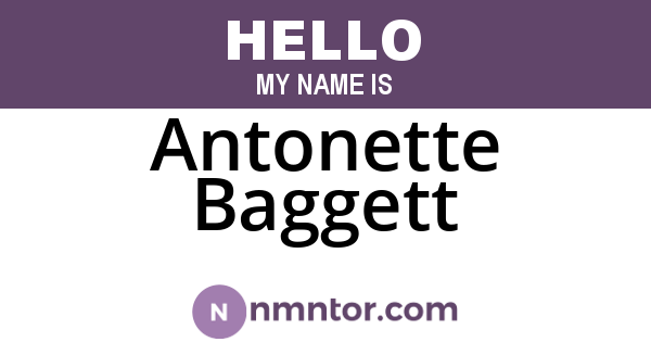 Antonette Baggett