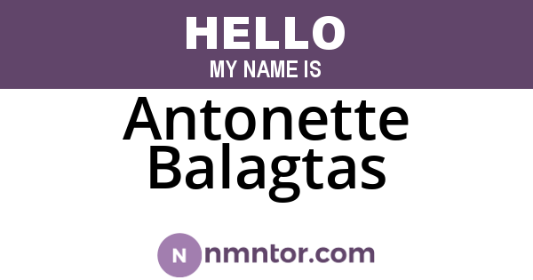 Antonette Balagtas