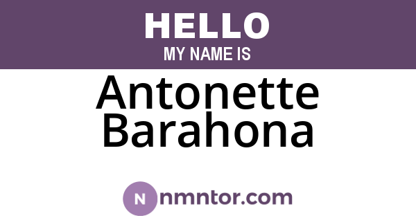 Antonette Barahona