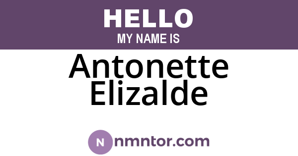 Antonette Elizalde