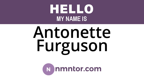 Antonette Furguson