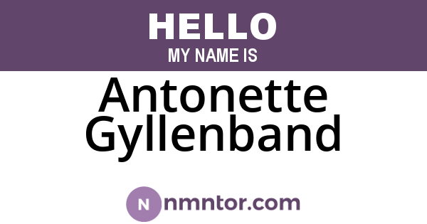 Antonette Gyllenband