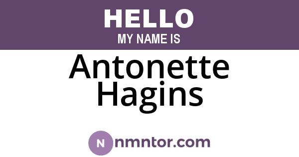 Antonette Hagins